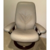 Image 4 : EKORNES Stressless Reclining Armchair & Footstool Set - 100% Genuine Leather