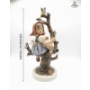Image 1 : Vintage Goebel Hummel Figurine Titled "Apple Tree Girl" , 31''INCHES IN Height , "M.J. Hummel".