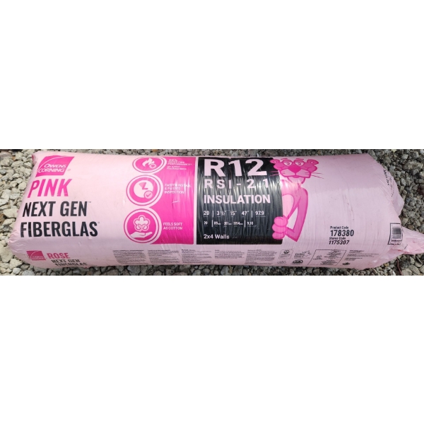 Pink Next Gen Fiberglas Insulation R12 X6 Packages 