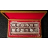 Image 1 : Year of the Rabbit 12 Months Silver Over Copper Bar Collection in Decorative Wooden Box
