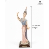 Image 2 : Vintage Porcelain Figurine Of A Thai Ballerina ,  M. Salvestrini / Dear 12''INCHES IN HEIGHT