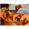 Image 3 : Camel made out of camel hide, vase made out of walnut, ceramic parrot and dog, 2 jewellery trinket j