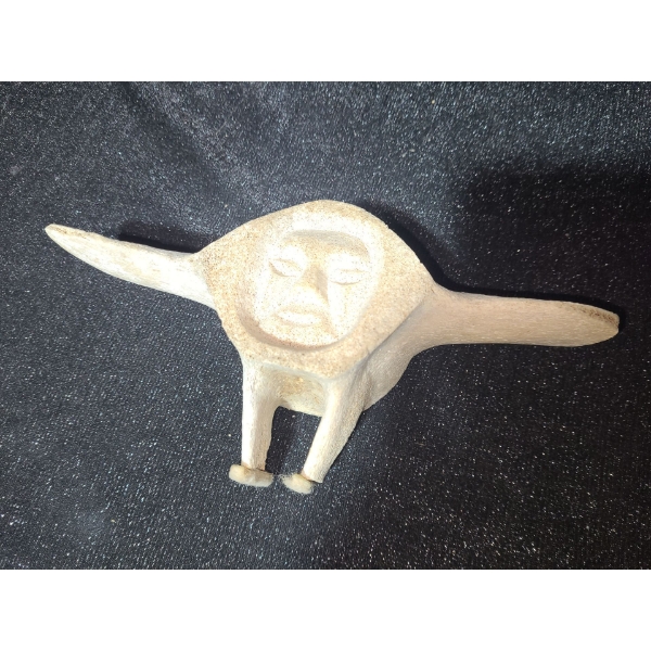Indigenous Art Whale Vertebrae as Bird, Artist: Louisa Crow, 9 W, 2 D, 4 T 