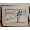 Image 1 : H.Bauer Water Color Birch Tree 17x14 