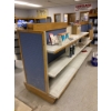 Image 5 : Double-Sided Retail Display Shelving Unit with Pegboard Sides