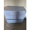 Image 1 : Wooden Dresser w/ 3 Drawers Painted Blue 32 X 16 X 32