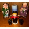 Image 1 : Vintage Rocking Chair Senior Citizen Figurines w/ Decorative S+P Shaker & More