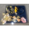 Image 1 : Vintage Hair Pin/Clip, Belt Buckle, Broches x2, & Three Beautiful Bracelets in Tray