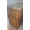 Image 5 : Wood Stool, Outdoor Side Table Resin Garden Statue and Kitchen Under Counter Cabinet w 1 Drawer