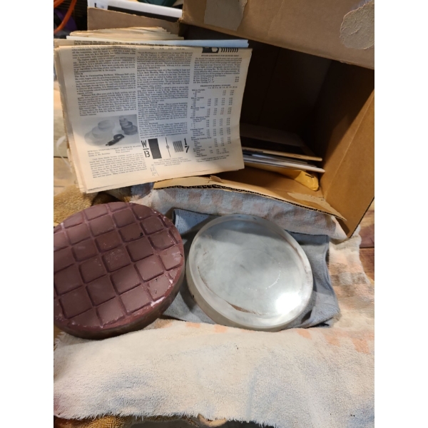 Pyrex 8" Diameter Telescope Light (Grinding Compounds Included, Project Started) 