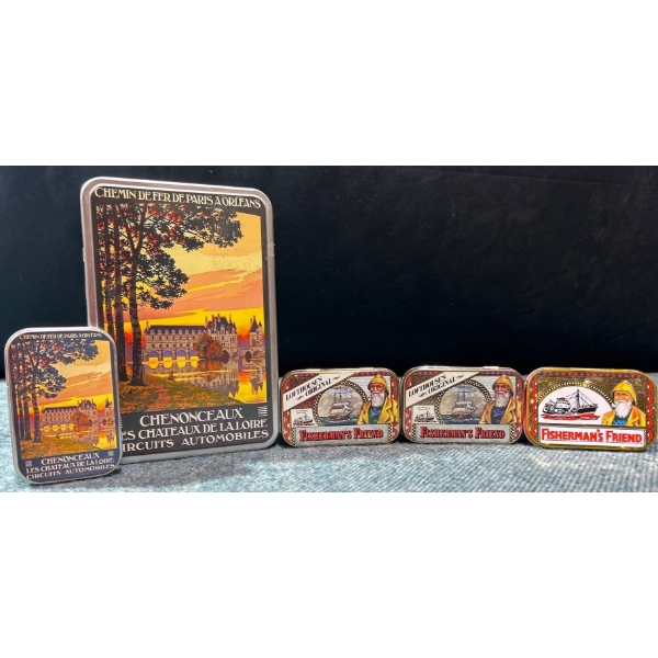 Collectable Delaunay Leveille & Fisherman's Friend Tins