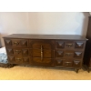 Image 1 :  Retro Vintage tall wood dresser 45” tall 15” 35” wide contents not included and 9 Drawer dressers 6