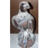 Image 7 : Baccarat Crystal Falcon 10'Tall w/ Kaiser Bisque Rectangular Vase & Pewter Eagle In Flight 