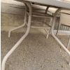 Image 5 : Patio Table w/ Wooden Top 47.5 W, 28 T and Two Chairs 23.5 W, 21.5 D, 33.5 T