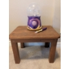 Image 1 : Oak End Table w/ Magic Mixies Crystal Ball & Flute 