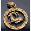 Image 1 : Lovely 14k Capricorn Gold Pendant - Weighs 2.4g