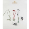 Image 1 : Five Jade and Cord Necklaces with Assorted Designs