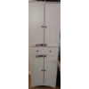 Image 1 : White Cabinet (23W, 16D, 72T) w/ Wooden Shelf, Contents NOT Included 