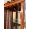Image 7 : Illuminated Display Cabinet with Glass Shelves and Oak Finish Contents NOT included