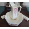 Image 1 : Theodore Paetsch Vintage Wash Basin w Pitcher & 2 Covered Dishes