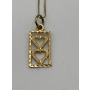 Image 2 : 10k gold necklace and pendant .835g.