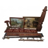 Image 4 : Home Decor Lot: Framed Prints, Signs, Spindle, Hardware