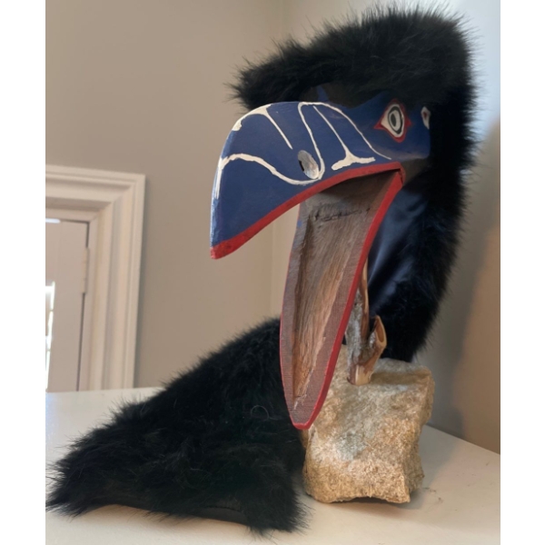 First Nations Raven Mask - Pacific Northwest Ceremonial Mask 16T