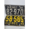 Image 2 : Vintage Quebec License Plates  
