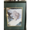 Image 2 : Tthompson Snow Leopard Painting with Metal Easel Display 