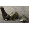 Image 2 : Small Hand Carved Black Obsidian Aztec Animal Sculptures 