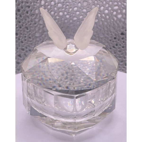 Swarovski Crystal Small Container with a Butterfly on Top