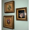 Image 3 : Mid Century Sea Shell Art 8"x8" In Gold Gilt Frames