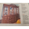 Image 2 : Buffet & Hutch Set With Collector Plates, Mirrored Curio, and Lighting