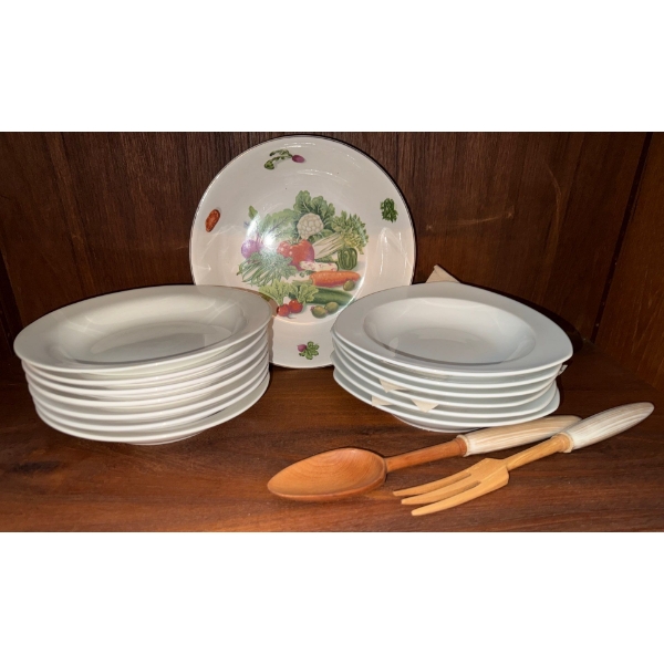 Vintage Eschenbach Decorative Salad Set