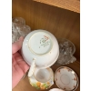 Image 5 : Variety of tea cups and saucers. Vintage beer glasses, Hand Cut Crystal Decor canister Made in Italy