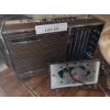 Image 4 : Concert Boy Automatic German Radio, Side Table Clock, and Floral Pattern Glass Lamp