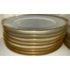 Image 4 : Antique Limoges France Serving Plates, Salad Plates, Desert Plates, Tea Saucers w/Gold Trim