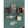 Image 1 : Barber and Collectible Assortment: Razors, Bottles, Coin Bank