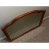 Image 2 : Large Walnut Framed Over Mantel Mirror - Century Furniture Reproduction 28x26