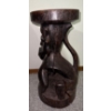Image 2 : Solid Ironwood Malaysian Carved Figure/Stool - 9W, 17.5T 