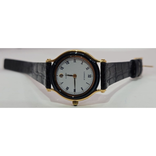 Lassale Quartz Wrist Watch With Selected Crocodile 13R Leather Band