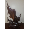 Image 1 : Wooden Carvings Tallest: Swordfish 21 T and Hammerhead Shark 11 W
