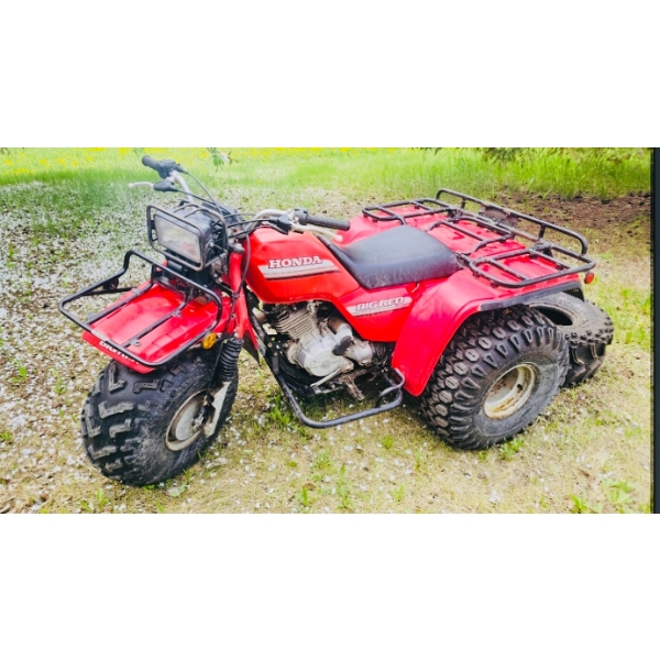 1985 Honda Big Red 250cc Three-Wheeler with Accessories One Owner-Low Hours Video In Description