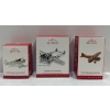 Image 1 : Vehicles- Howard DGA-6, Lockheed P-38, Waco Aristocrat Model SRE Hallmark Ornaments