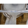 Image 8 : Brass Serving Tray with Embossed Design and Silver-Plated Cutlery Set