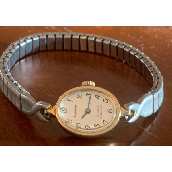 Cardinal 17 Jewels Shock Proof Ladies Watch 212633 100% SS