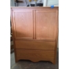 Image 3 : Wooden Storage Cabinet and Matching Nightstand Set with Drawers