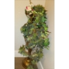 Image 2 : Vintage Brass Vase W/ Embossed Floral Arrangement  31"tall