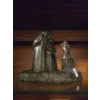 Image 2 : Nuns & Bust Metal Like Statue - 7T 