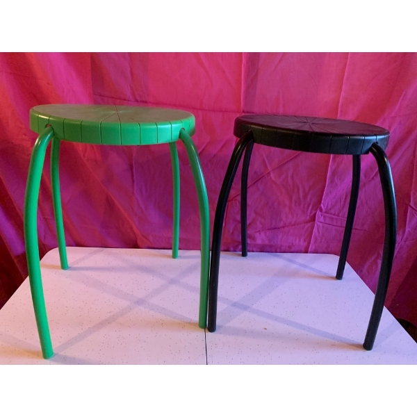 Set of Two Stools 18"T